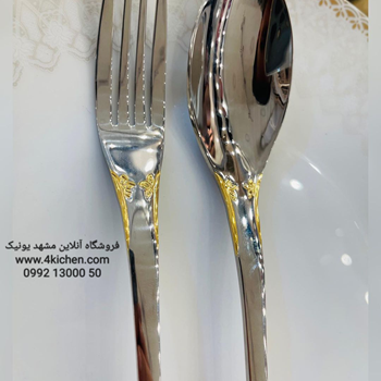 سرویس-قاشق-چنگال-نیکولاس-نیمه-طلایی-طرح-سورنتو-فلاور