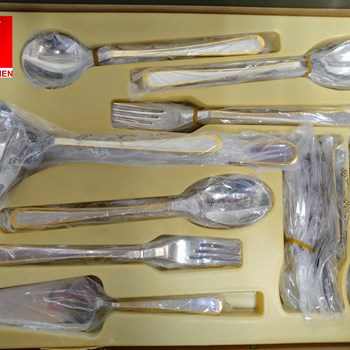 سرویس-قاشق-چنگال-رزنباخ-دور-طلا-طرح-666G