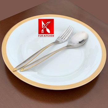 سرویس-قاشق-چنگال-پالرمو-نیمه-طلایی-مات-طرح-مسینا