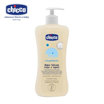شامپو-سر-و-بدن-کودک-چیکو-مدل-baby-moments-حجم-500-میل