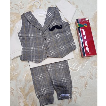 بلوز-شلوار-پسرانه-گرم-3تکه-طرح-سبیل