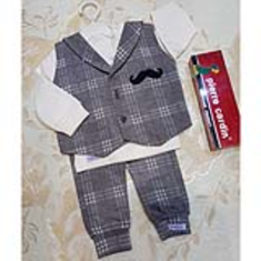 بلوز-شلوار-پسرانه-گرم-3تکه-طرح-سبیل