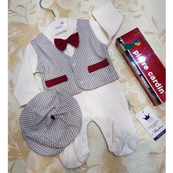 سرهمی-نوزادی-جورابدار-با-کلاه