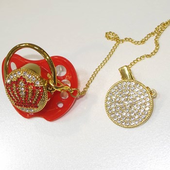 پستانک-و-زنجیر-پستانک-نگین-دار-رنگی-اویت