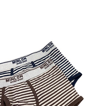 شورت-نیم-پا-مردانه-برند-minlon-مدل-راه-راه