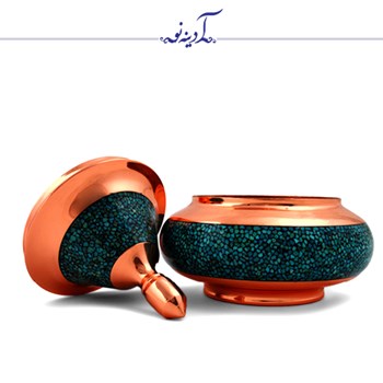 شکلات-خوری-فیروزه-کوبی-طرح-سفینه-ارتفاع-18-سانتی-متر