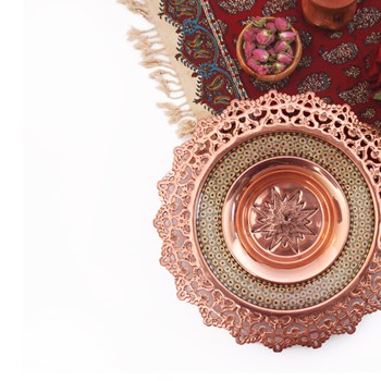 بشقاب-مس-و-خاتم-شعاع-25-سانتی-متر