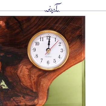 ساعت-رومیزی-چوب-و-رزین