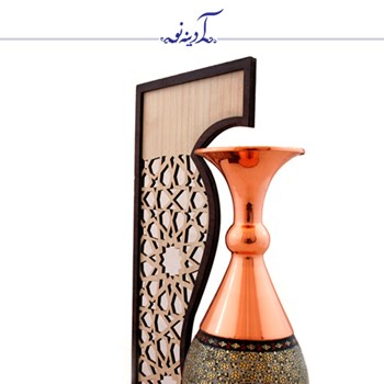 تندیس-با-گلدان-مس-و-خاتم