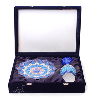 پکیج-گلدان-بشقاب-میناکاری-شده