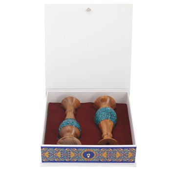 پکیج-گلدان-چوبی-فیروزه-کوبی-ارتفاع-16