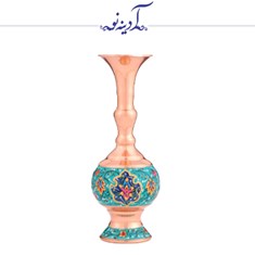 گلدان-گیلاسی-مس-و-پرداز-ارتفاع-20-سانتی-متر