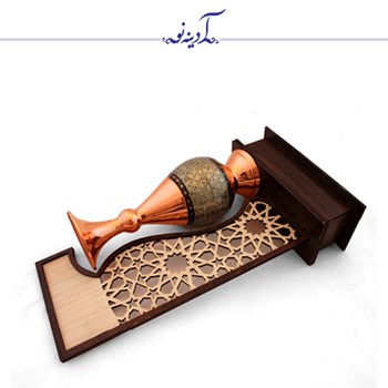 تندیس-با-گلدان-مس-و-خاتم