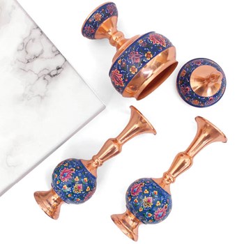 پکیج-گلدان-و-شکلات-خوری-مس-و-پرداز