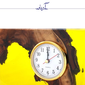 ساعت-رومیزی-چوب-و-رزین