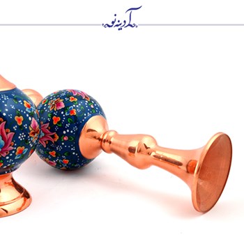 گلدان-شلغمی-مس-و-پرداز-ارتفاع20سانتی-متر