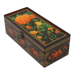 جعبه-دکوپاژ-گل-و-مرغ