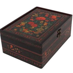 جعبه-دکوپاژ-گل-و-مرغ