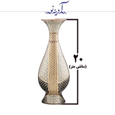 گلدان-صراحی-تمام-خاتم-ارتفاع-20-سانتی-متر