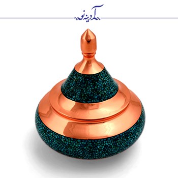 شکلات-خوری-فیروزه-کوبی-طرح-سفینه-ارتفاع-18-سانتی-متر