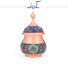 قندان-لب-برگشته-مس-و-پرداز-ارتفاع-21-سانتی-متر