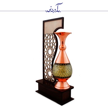 تندیس-با-گلدان-مس-و-خاتم