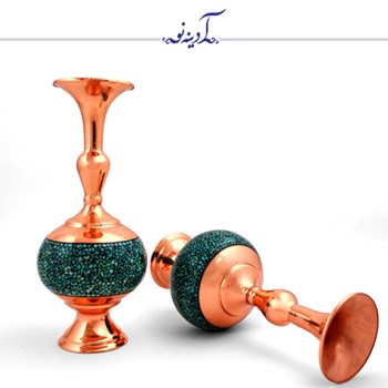 گلدان-شلغمی-فیروزه-کوبی-ارتفاع-16