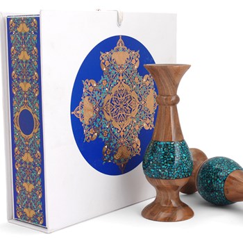 پکیج-گلدان-چوبی-فیروزه-کوبی-ارتفاع-16