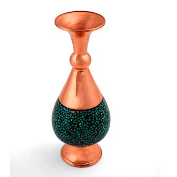 گلدان-صراحی-فیروزه-کوبی-ارتفاع-45برند-آدینه-نو