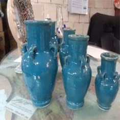 کوزه-چهار-دسته-فیروزه-سری-سه-تایی