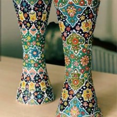 گلدان-مدل-بامبو-مینا-کاری-شده