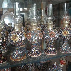 فانوس-سایز-کوچک-سفالی-میناکاری