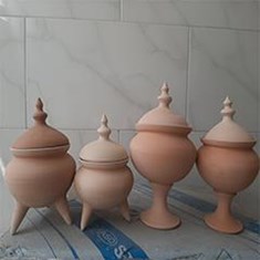 سفال-جهت-مینا-کاری-سفال-بیسکویی