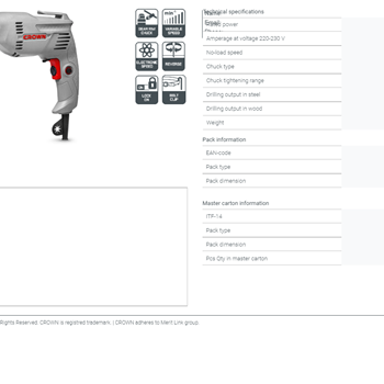 دریل-10-م-م-400-وات-کرونآچاری