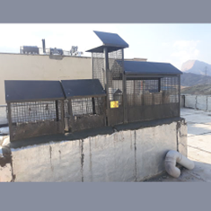 لوور-پشت-بامی-پانچ-توری-محافظ-لوله-های-ازبست-بخاری-وفاضلاب