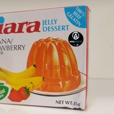 ژله-موز-و-توت-فرنگی85گرمی-تیاری