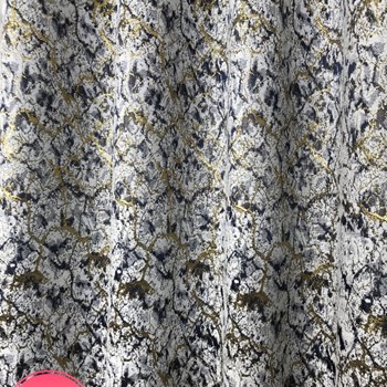 پرده-مخمل-طرح-پتینه-سنگیرنگ-سرمه-ای