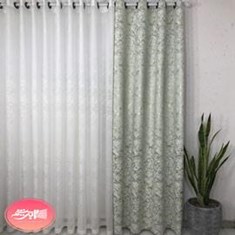 تک-پنل-پانچ-پرده-مخمل-پتینه-طرح-سنگی-رنگ-سبزابی