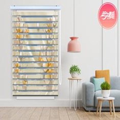 پرده-زبراتصویری-طرح-گل-و-پروانه