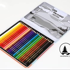 مدادرنگی-24-رنگ-پیکاسو-جعبه-فلزی