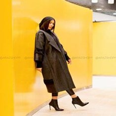 پالتو-زنانه-1401مشکی-و-کرمقیمت-انواع-پالتو-زنانه-در-فروشگاه-آراز