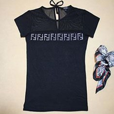 تیشرت-نگین-دار-تک-رنگ