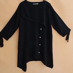 مانتو-پشت-گلدوزی-فری-سایز-تک-رنگ-مشکی