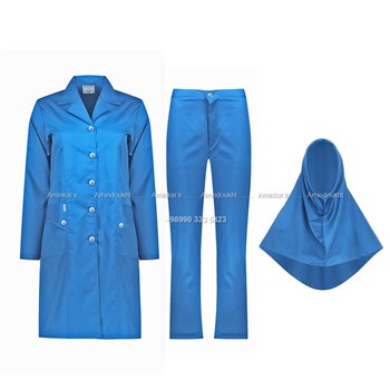 معرفی-ست-زنانه-رنگ-آبی-با-شلوار-و-مقنعه-کد-38007