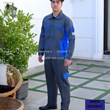 ست-کاپشن-و-شلوار-کار-مدل-سپهر،-رنگ-طوسی-با-پنل-آبی
