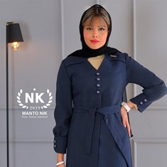 مانتو-دکمه-فندقی-شانتون-اسلپ