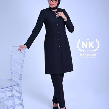 مانتو-شلوار-اداری-دکمه-برنزی
