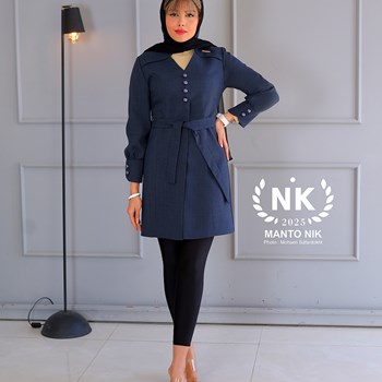 مانتو-دکمه-فندقی-شانتون-اسلپ