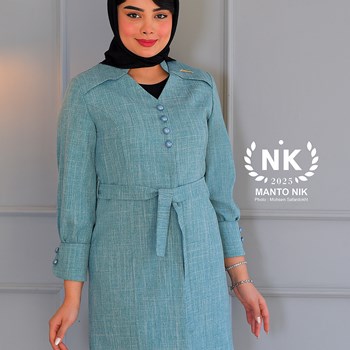 مانتو-دکمه-فندقی-شانتون-اسلپ