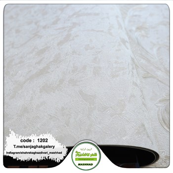 کاغذدیواری-مدرن-طرح-پتینه-سفید-کد-1202